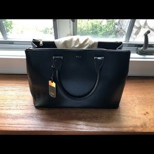 Preowned Ralph Lauren Newbury Tote in black